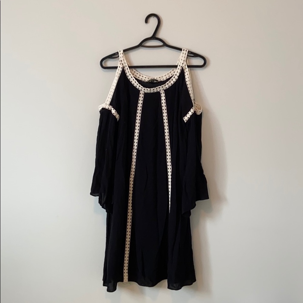 Cupio off the shoulder dress with bell sleeves